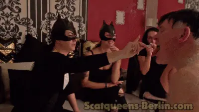 ScatqueensBerlin - After Smoking Shiting and Vomiting into Slaves Mouth P1