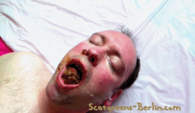 ScatqueensBerlin - Toilet Slave Shit x3 P4 HD Version