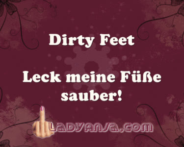 HERRIN LADY ANJA - Dirty Feet - Leck meine F&uuml;&szlig;e sauber!