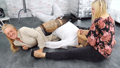 Boss Girls Productions - Leg scissors wrapped around the slave