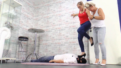 Boss Girls Productions - Queen Hanna and Mistress Jane - Now its time to play Trampling Twister! - small version
