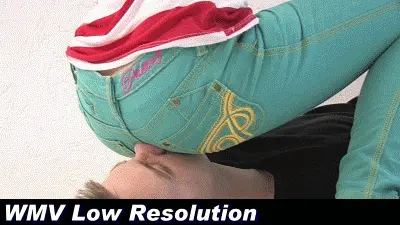 Boss Girls Productions - Peeping Tom eager for jeans asses gets his just punishment (WMV Low Resolution)