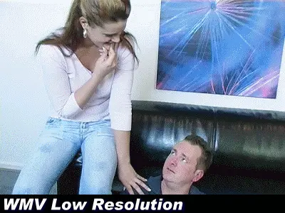 Boss Girls Productions - Used as a couch by Mercedes in tight jeans (WMV Low Resolution)