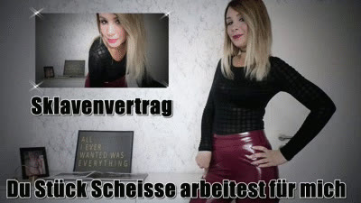 Lizz La Reign - Sklavenvertrag - Du St&uuml;ck Schei&szlig;e arbeitest f&uuml;r mich