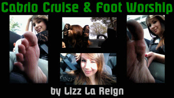 Lizz La Reign - Cabrio Cruise & Foot Worship
